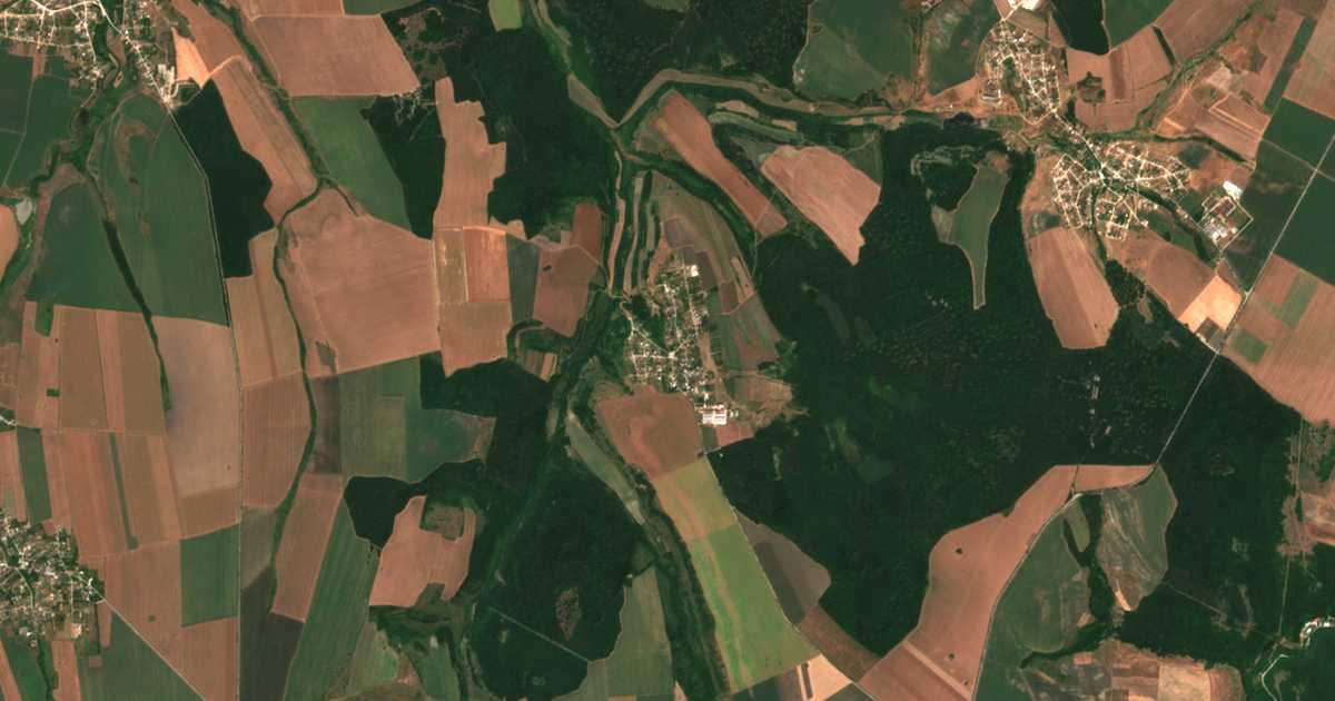 Satellitenkarte von Zornica