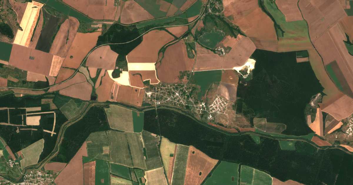 Satellitenkarte von Dǎbravino