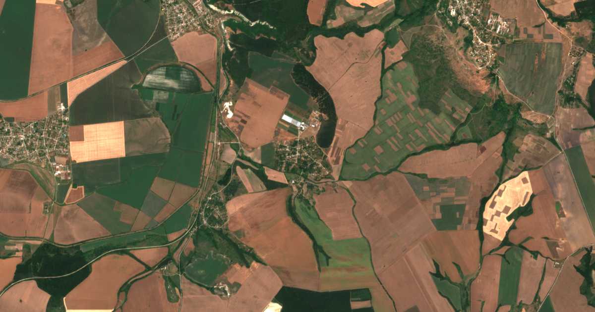 Satellitenkarte von Kazaška Reka