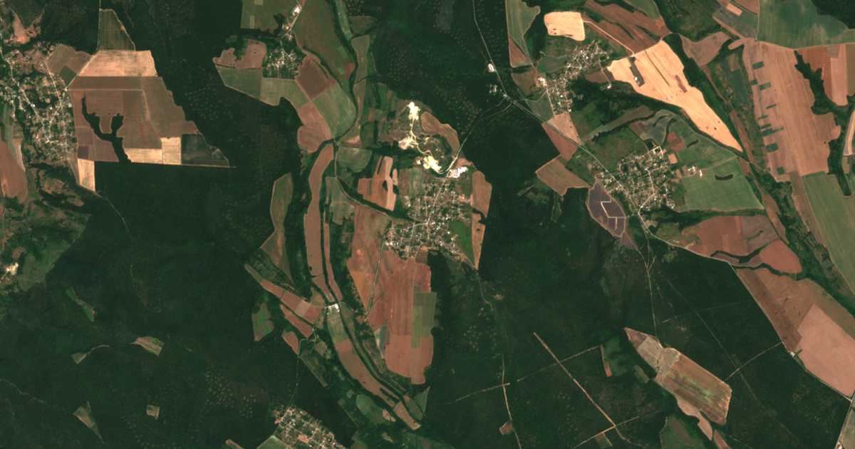 Satellitenkarte von Kitka