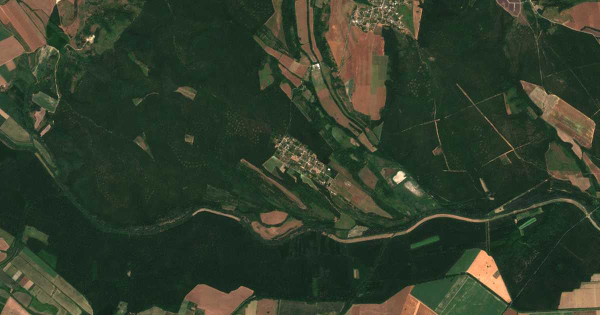 Satellitenkarte von Kruša