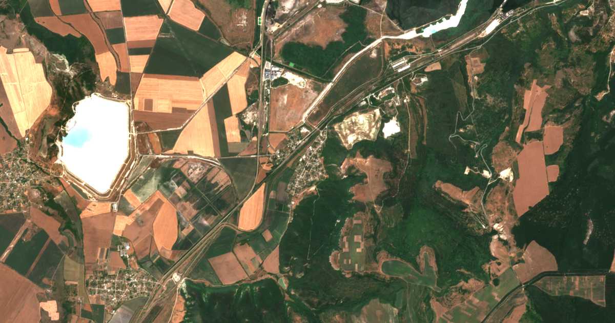 Satellitenkarte von Razdelna