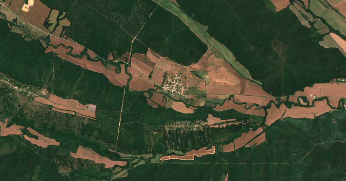 Satellitenkarte von Popovič