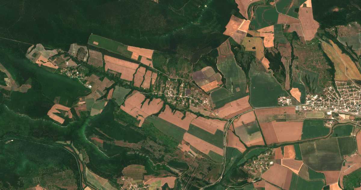 Satellitenkarte von Borjana