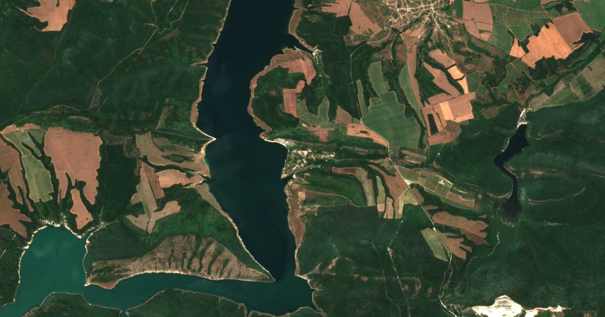Satellitenkarte von Debelec