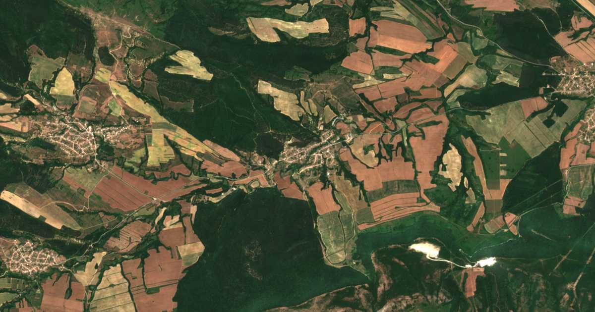 Satellitenkarte von Lopušna