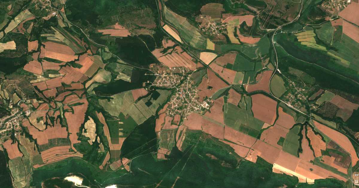 Satellitenkarte von Partizani