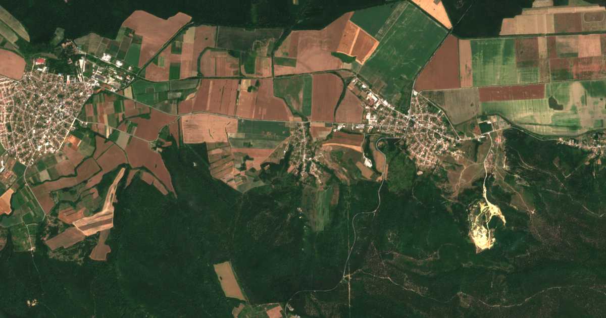 Satellitenkarte von Detelina