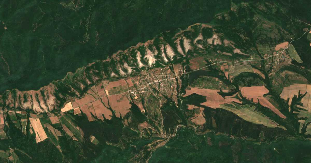 Satellitenkarte von Golica