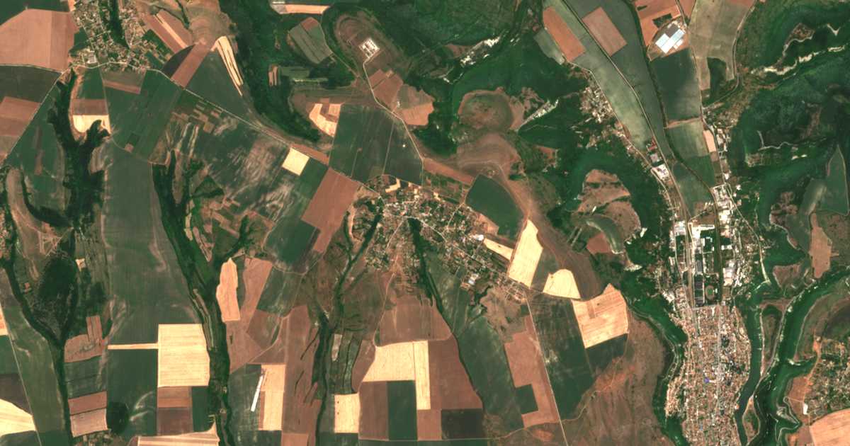 Satellitenkarte von Krivnja