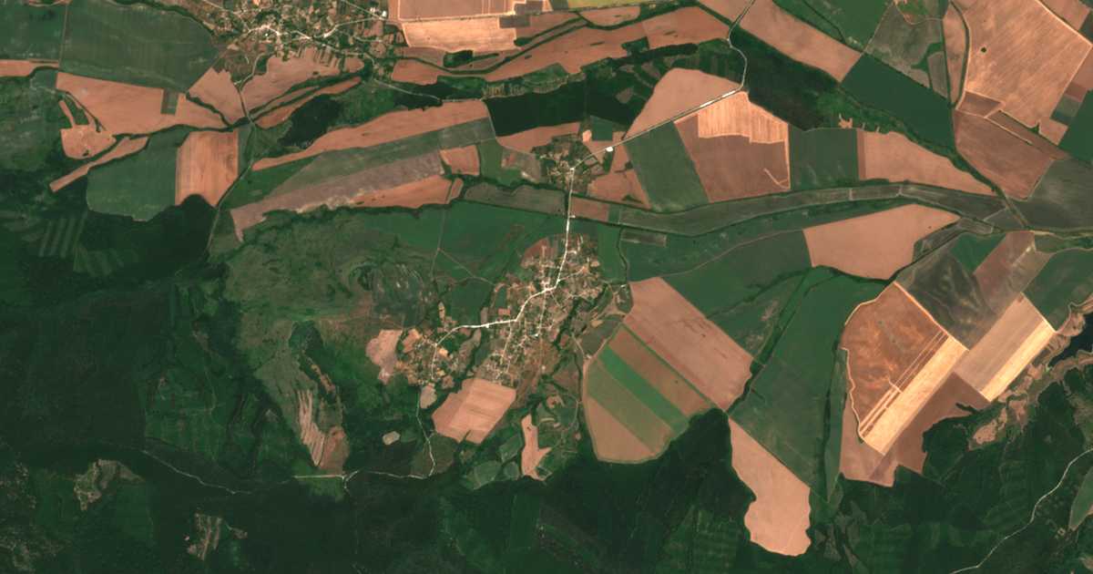 Satellitenkarte von Slavejkovo
