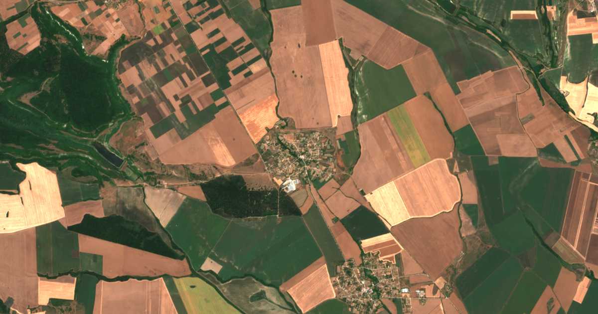Satellitenkarte von Snežina