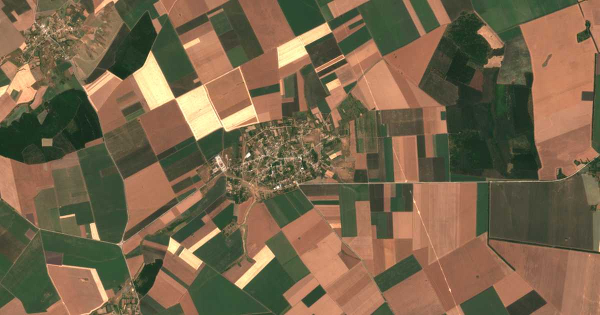 Satellitenkarte von Červenci