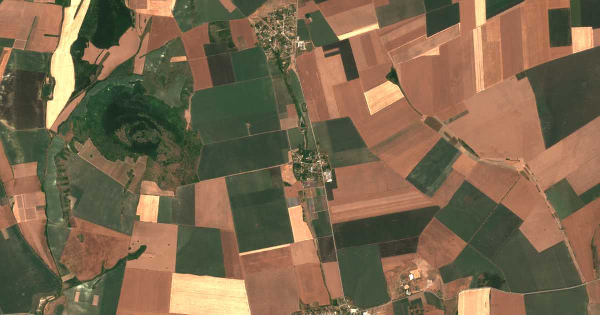 Satellitenkarte von Sredno Selo