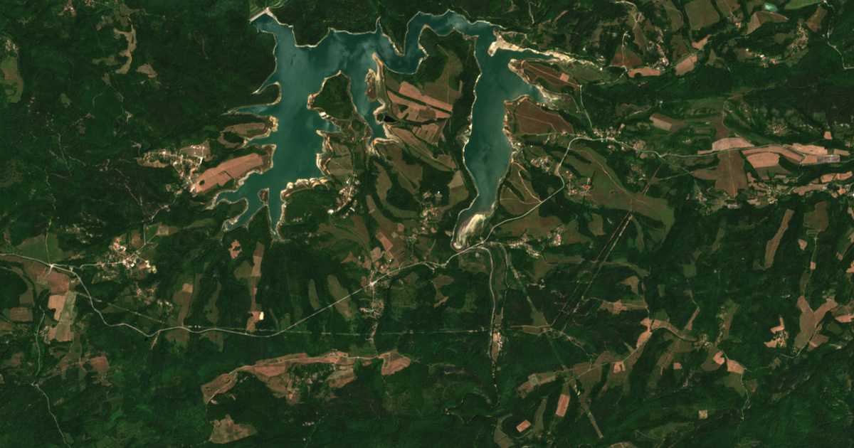 Satellitenkarte von Baevci