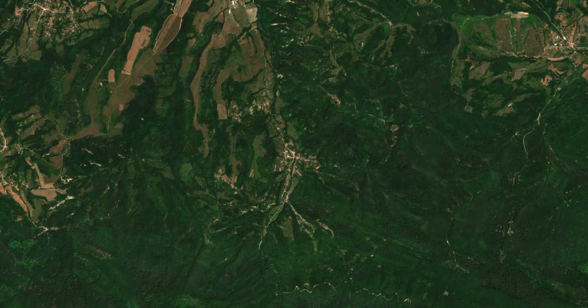 Satellitenkarte von Kostel