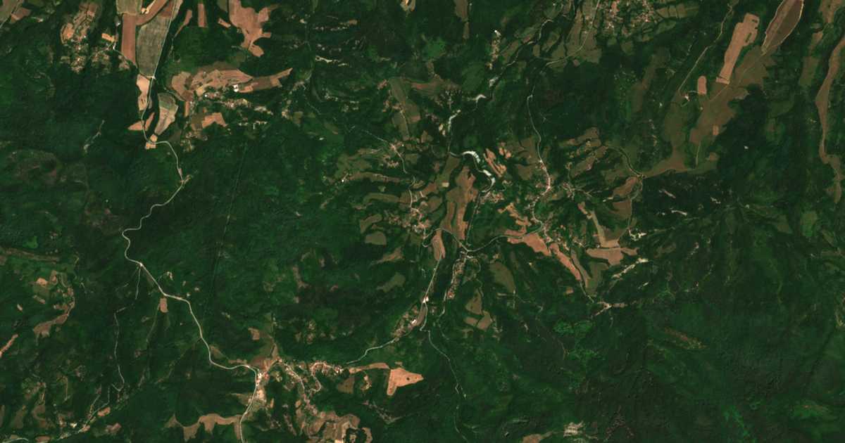 Satellitenkarte von Lazarci