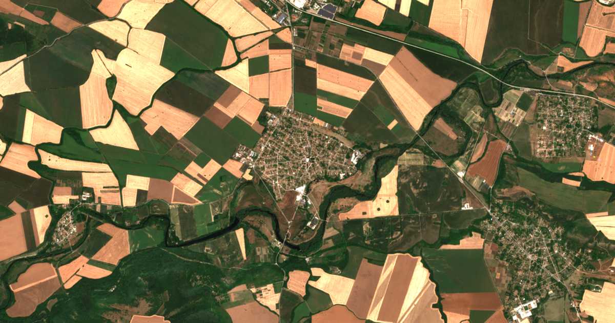 Satellitenkarte von Bjala Tscherkwa