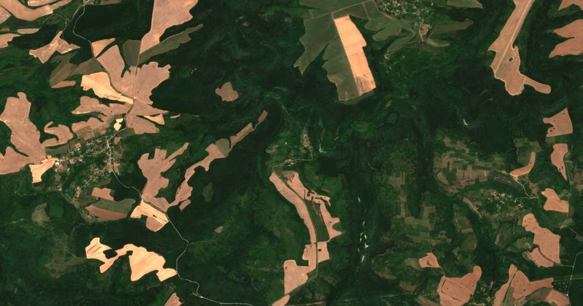 Satellitenkarte von Ljubenci