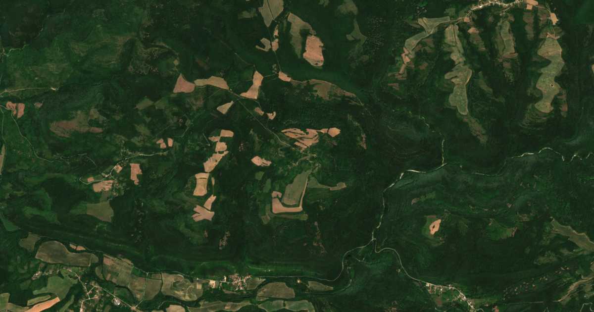 Satellitenkarte von Vodno