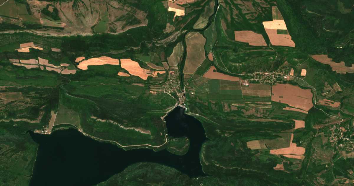 Satellitenkarte von Gorsko Kosovo