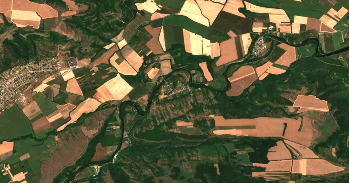 Satellitenkarte von Krasno Gradište