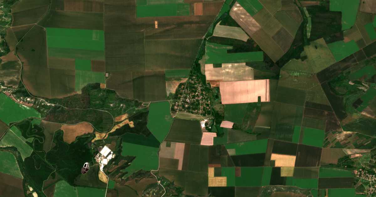 Satellitenkarte von Červena