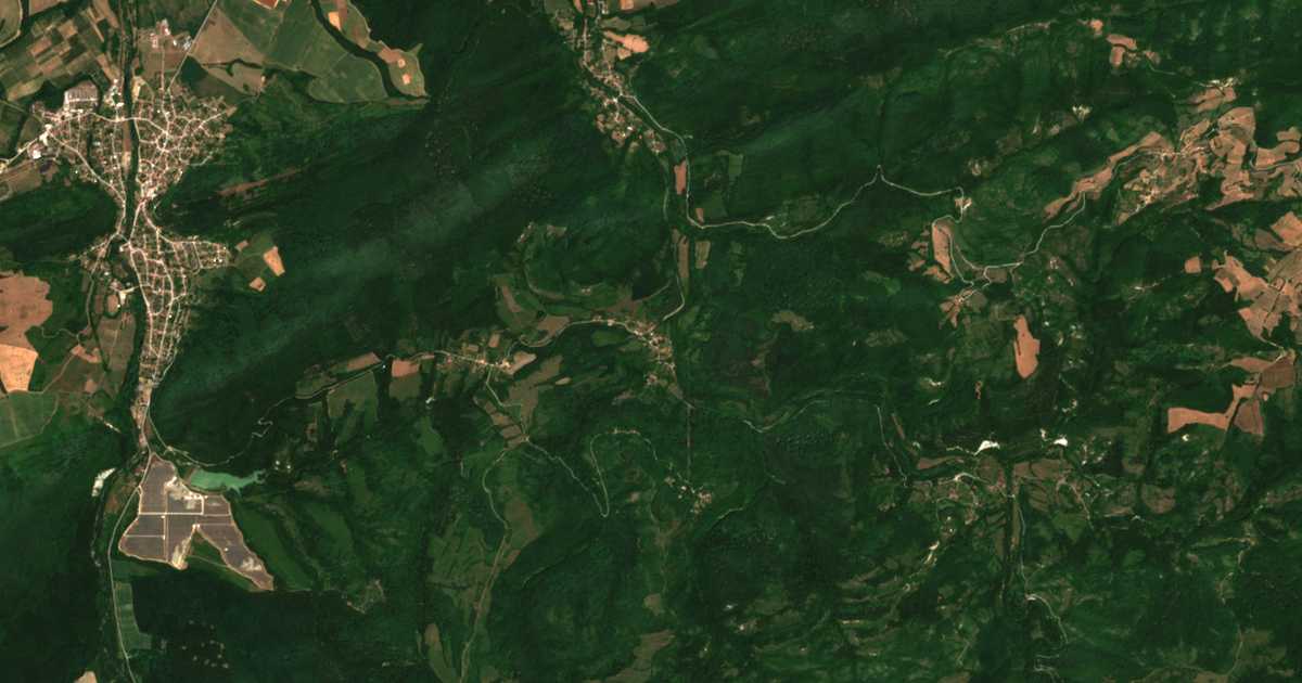 Satellitenkarte von Dedina