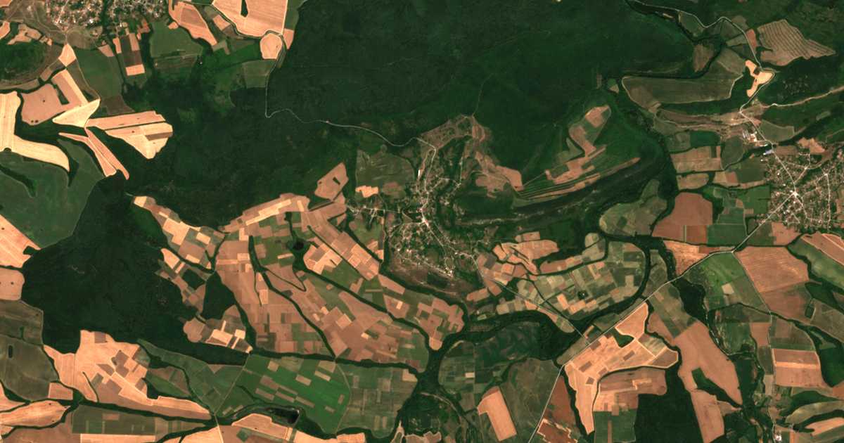 Satellitenkarte von Rodina