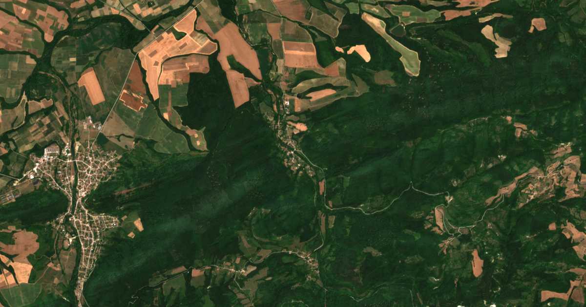 Satellitenkarte von Rosno