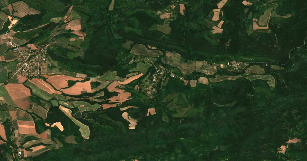 Satellitenkarte von Slivovica