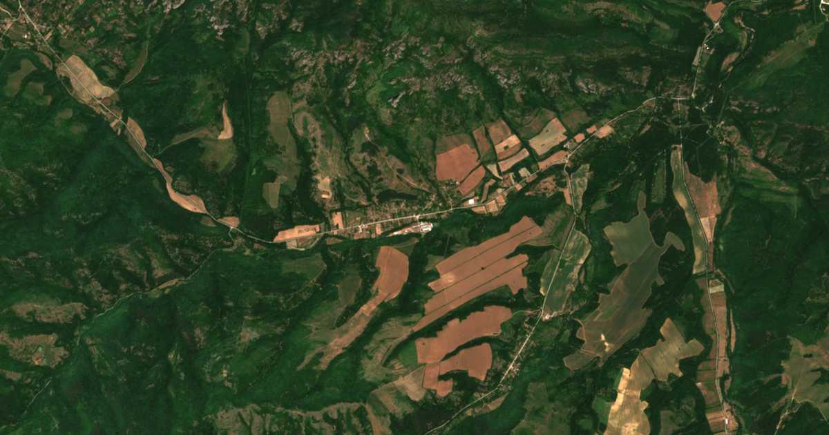 Satellitenkarte von Borovica