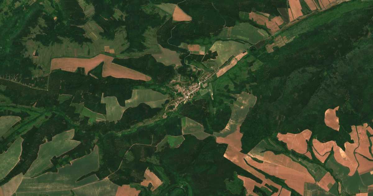 Satellitenkarte von Delejna
