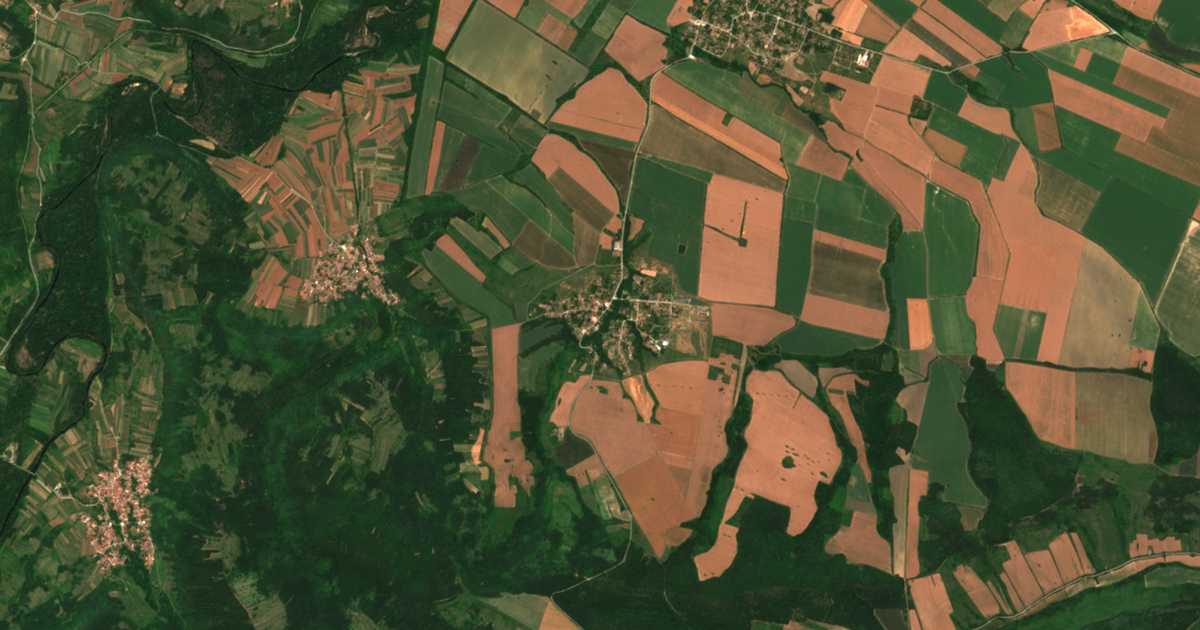 Satellitenkarte von Kosovo