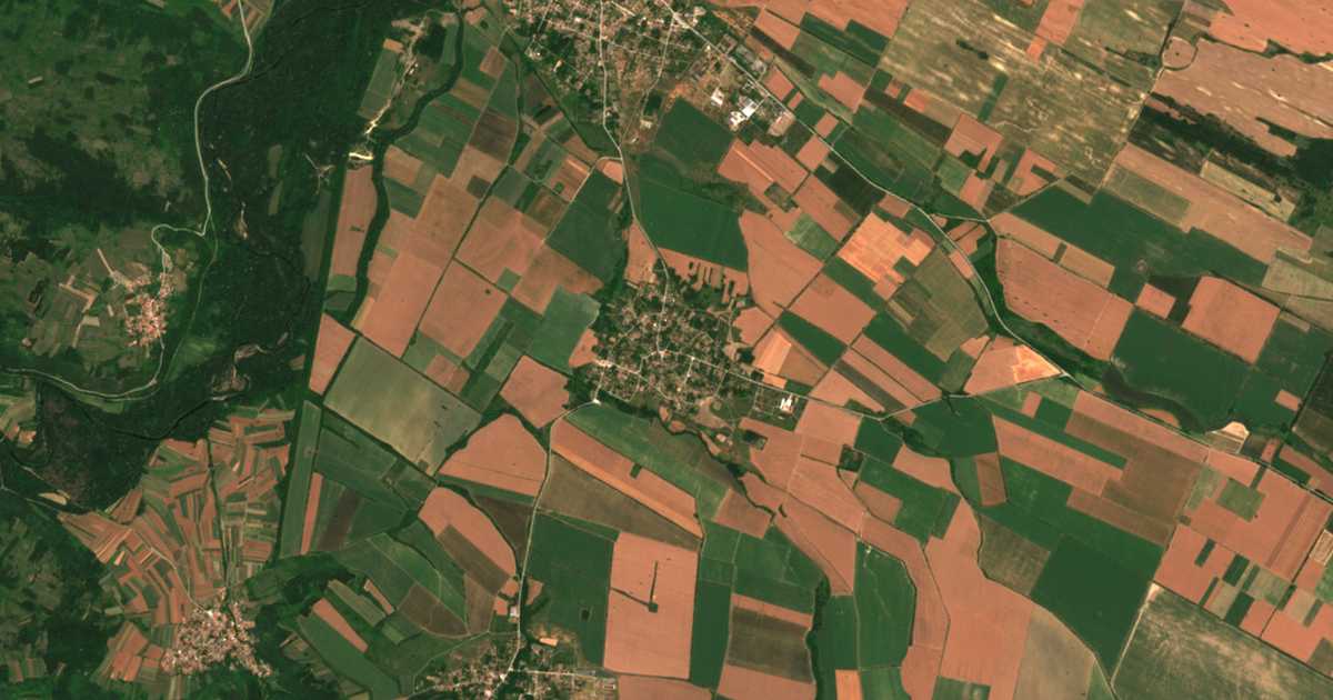 Satellitenkarte von Rakitnica