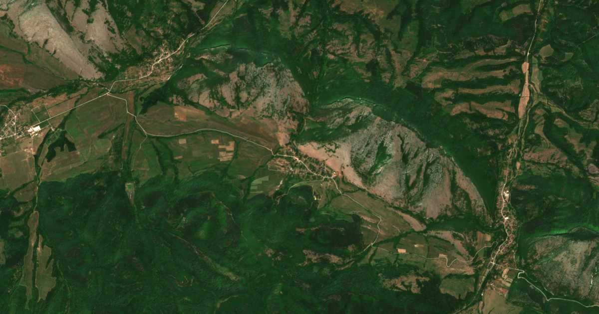 Satellitenkarte von Repljana