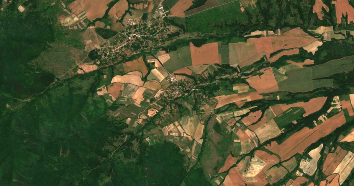 Satellitenkarte von Podgore