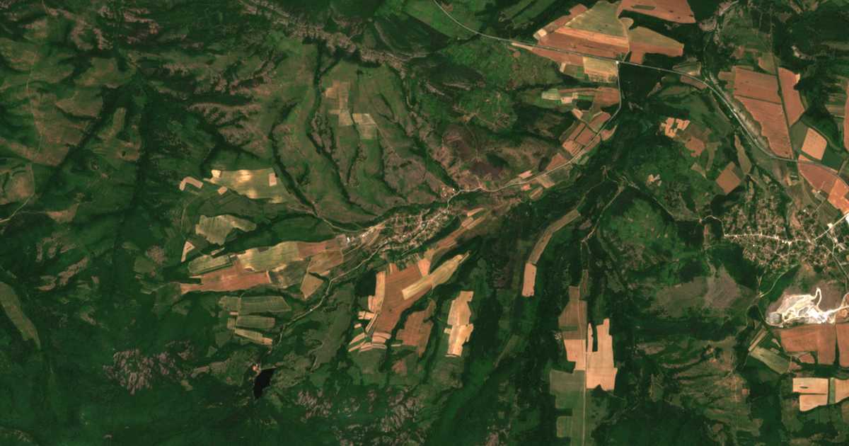 Satellitenkarte von Gjurgič