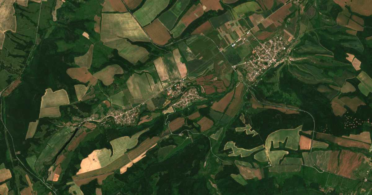 Satellitenkarte von Glavaci