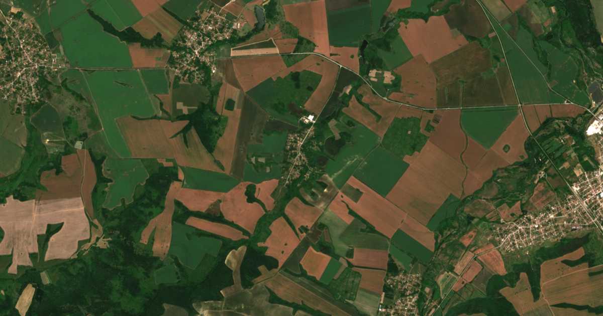 Satellitenkarte von Urovene