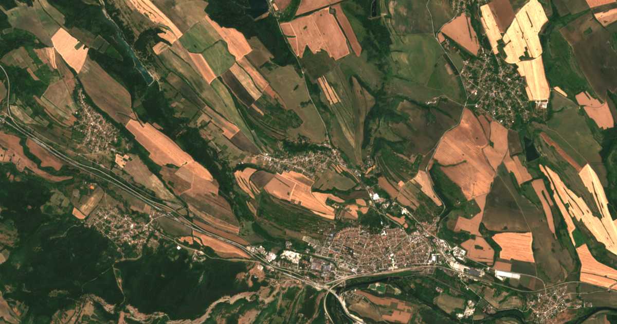 Satellitenkarte von Bodenec