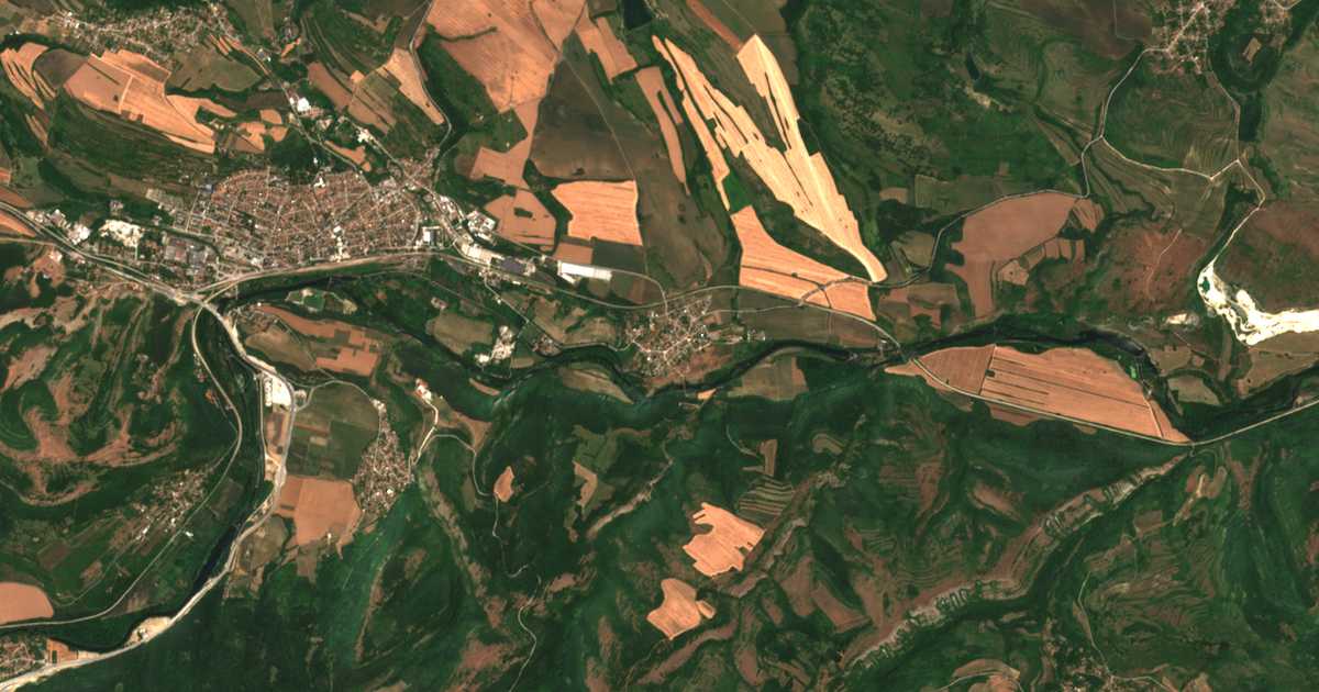 Satellitenkarte von Brusen