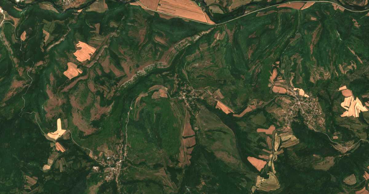 Satellitenkarte von Oslen Krivodol