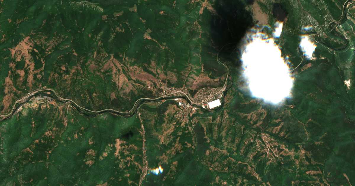 Satellitenkarte von Zverino