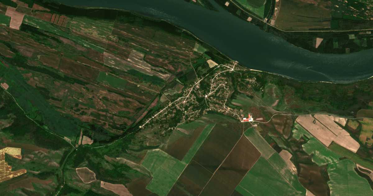 Satellitenkarte von Ostrov