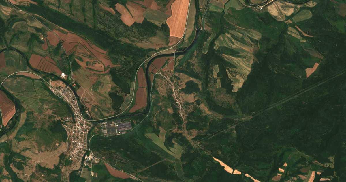 Satellitenkarte von Radovene