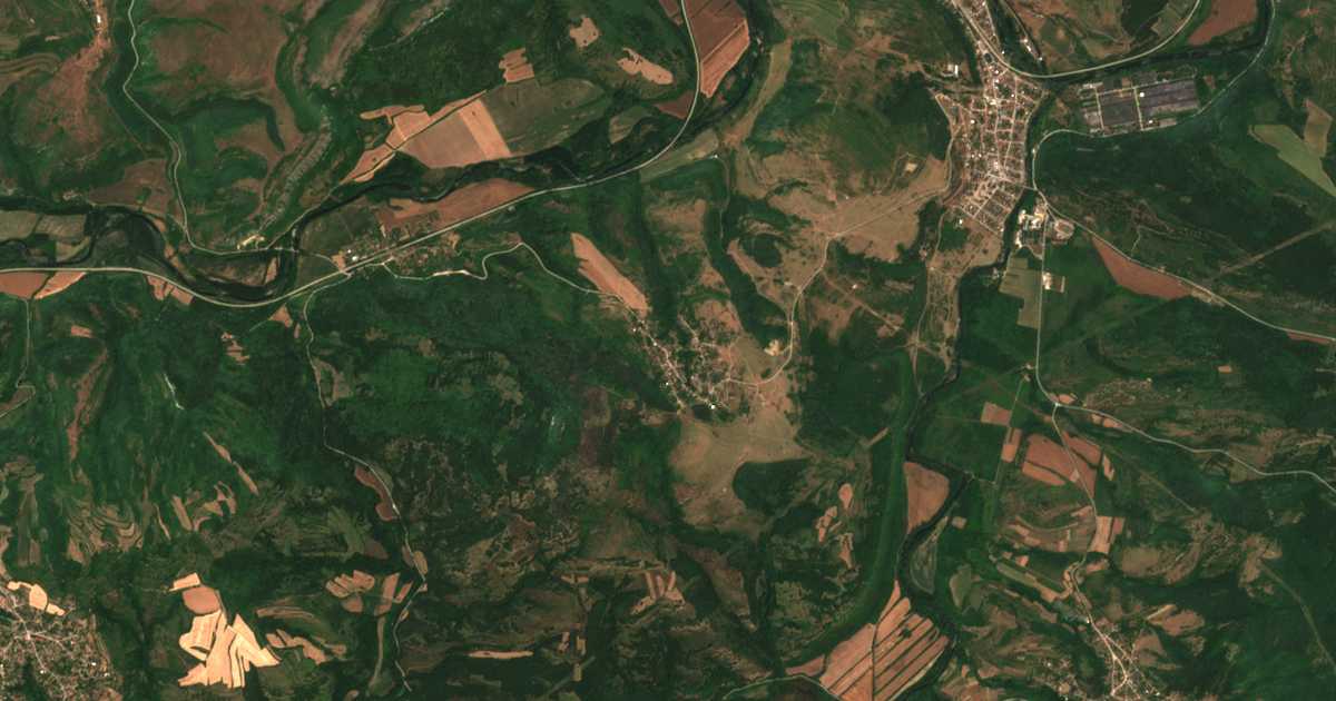 Satellitenkarte von Strupec