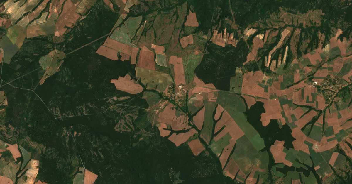 Satellitenkarte von Dennica