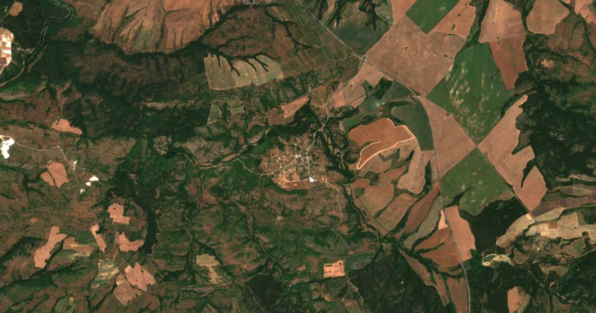 Satellitenkarte von Melnica