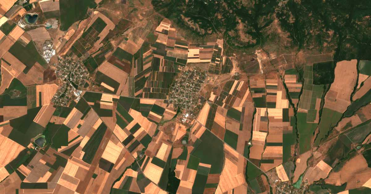 Satellitenkarte von Pobeda